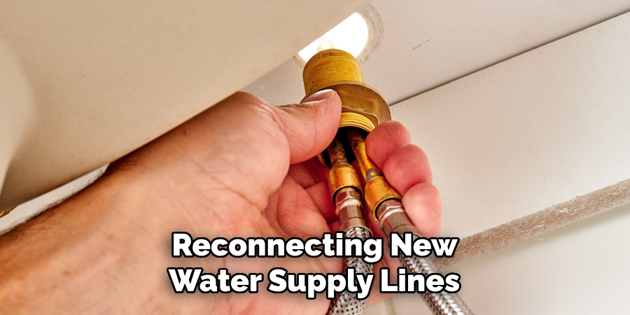 Reconnecting New 
Water Supply Lines 