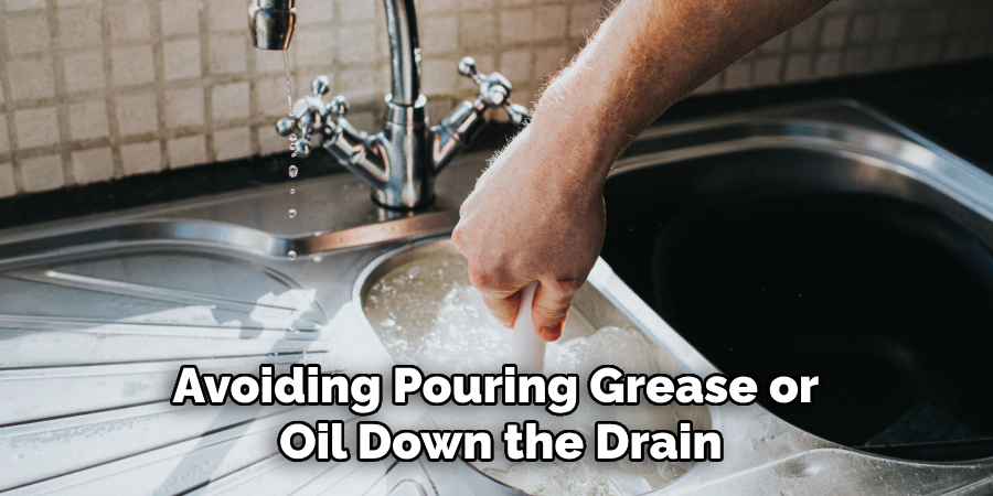 Avoiding Pouring Grease or Oil Down the Drain