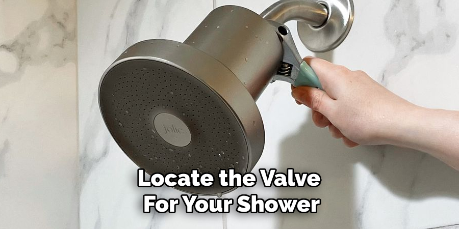 Locate the Valve for Your Shower