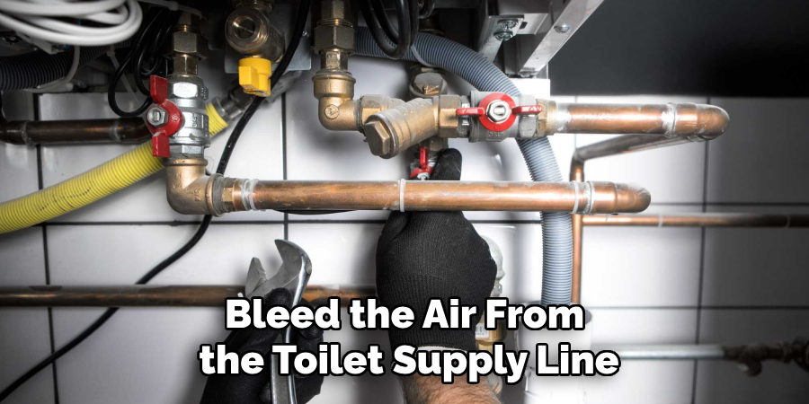 Bleed the Air From the Toilet Supply Line