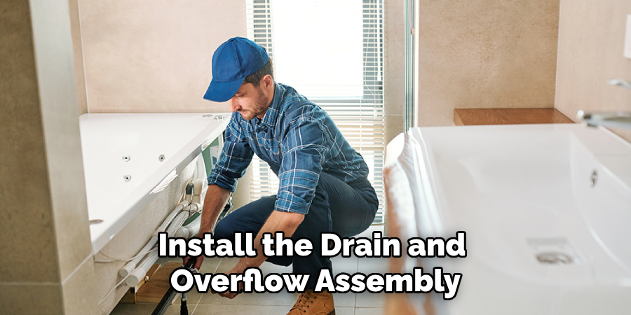 Install the Drain and Overflow Assembly