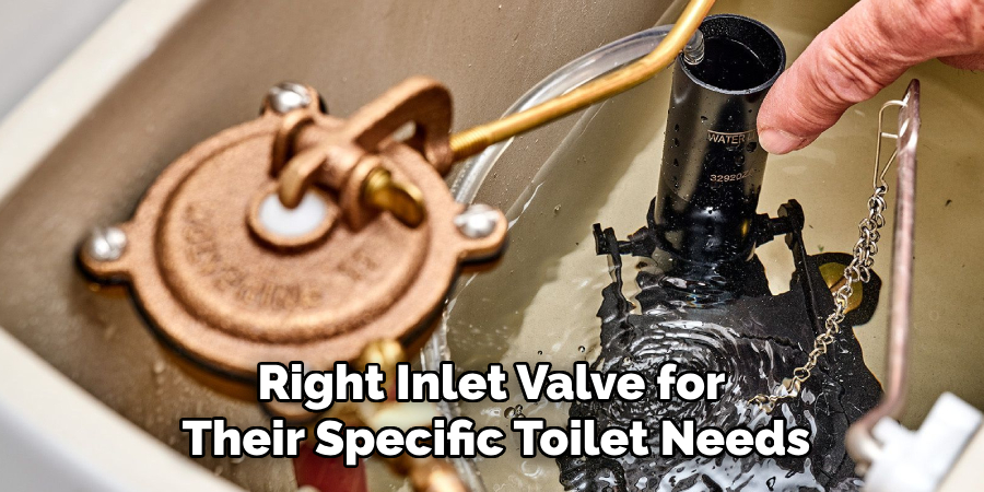 Right Inlet Valve for Their Specific Toilet Needs