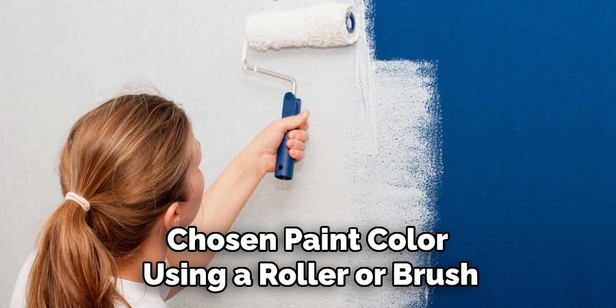 Chosen Paint Color Using a Roller or Brush