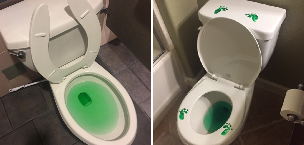 How to Turn Toilet Water Green