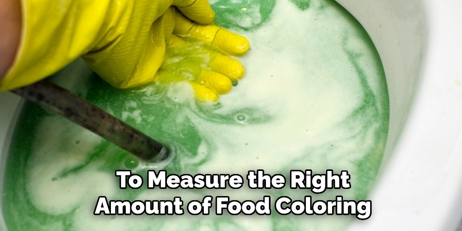 To Measure the Right Amount of Food Coloring