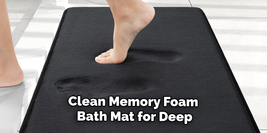 Clean Memory Foam
 Bath Mat for Deep