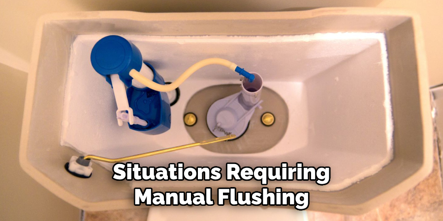 Situations Requiring Manual Flushing