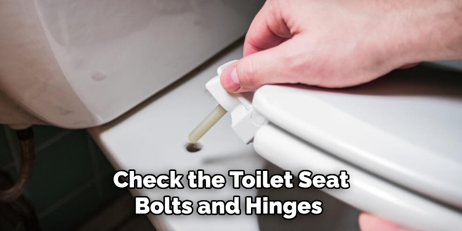 Check the Toilet Seat Bolts and Hinges