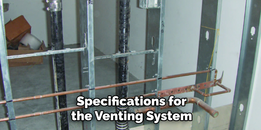 Specifications for
the Venting System