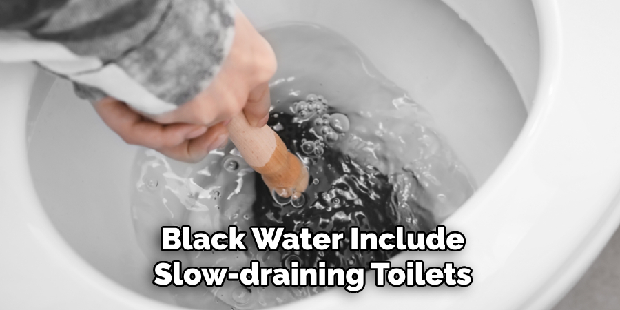  Black Water Include
 Slow-draining Toilets