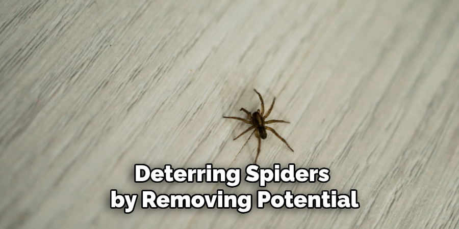 Deterring Spiders 
by Removing Potential