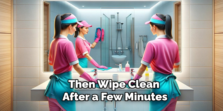 Then Wipe Clean
 After a Few Minutes