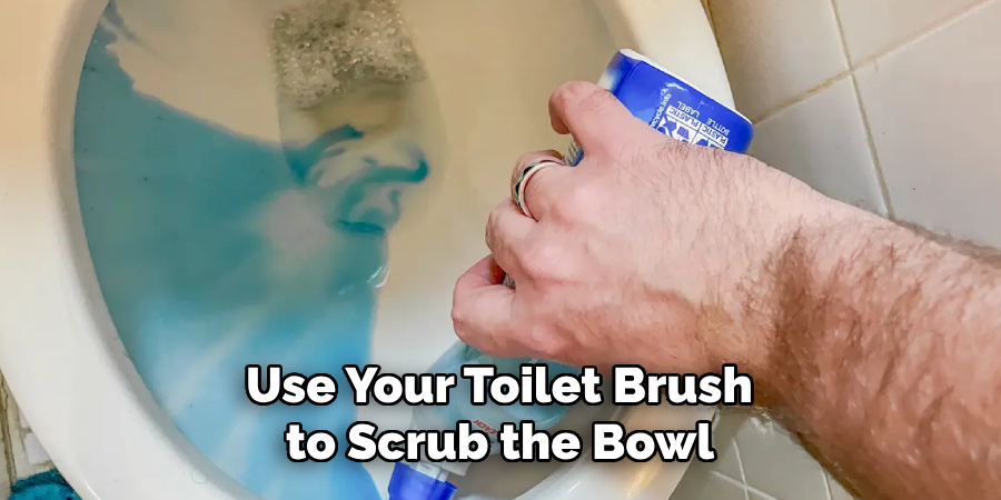 Use Your Toilet Brush
 to Scrub the Bowl 