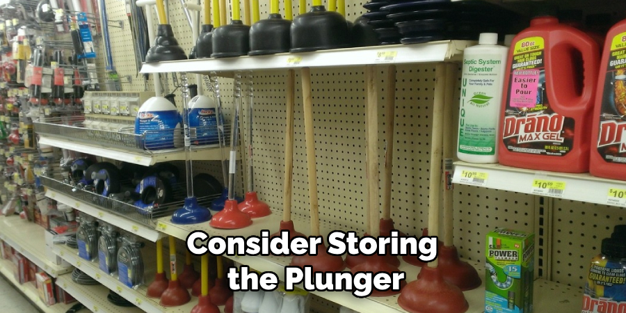 Consider Storing
the Plunger