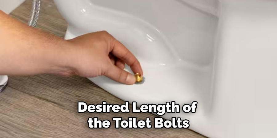 Desired Length of 
the Toilet Bolts