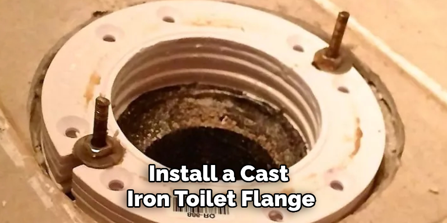 Install a Cast 
Iron Toilet Flange