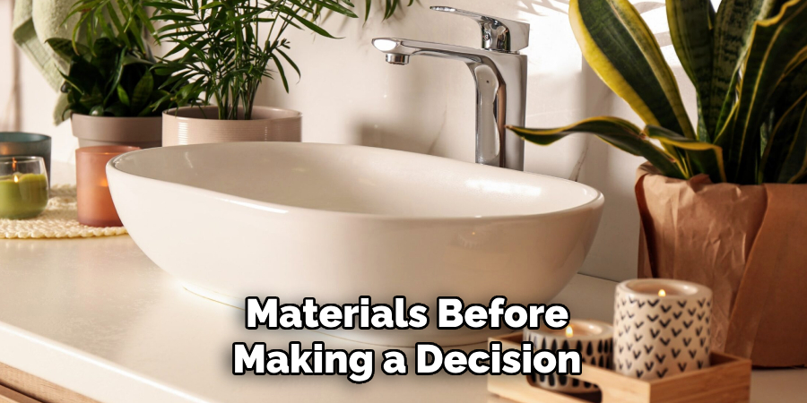 Materials Before
Making a Decision
