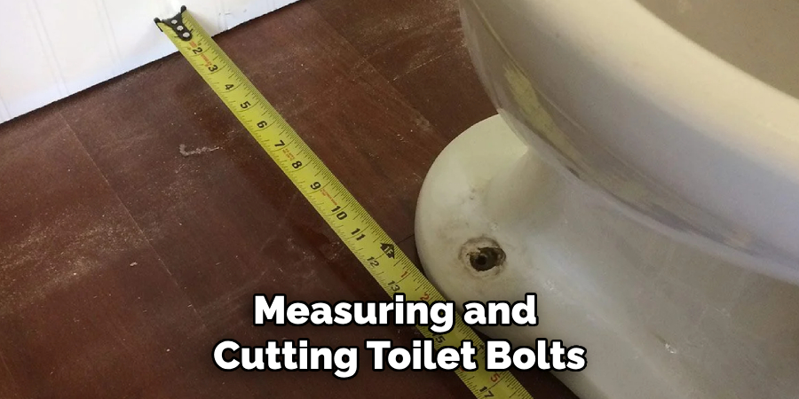 Measuring and 
Cutting Toilet Bolts