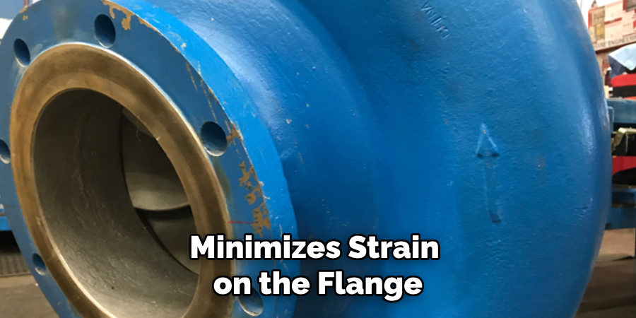 Minimizes Strain
on the Flange