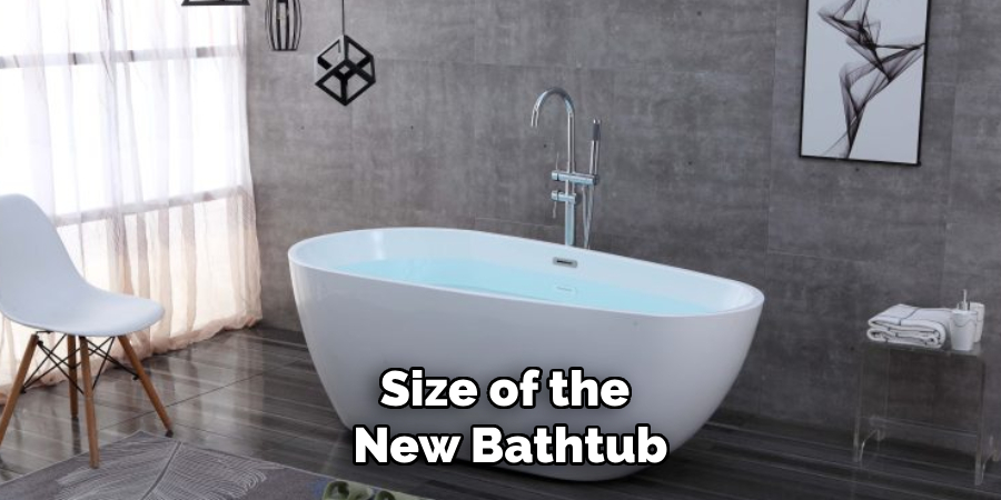 Size of the
 New Bathtub