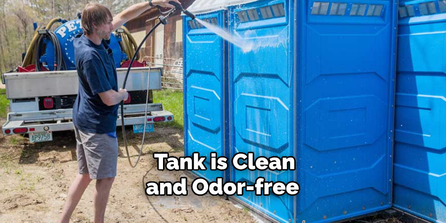 Tank is Clean and Odor-free