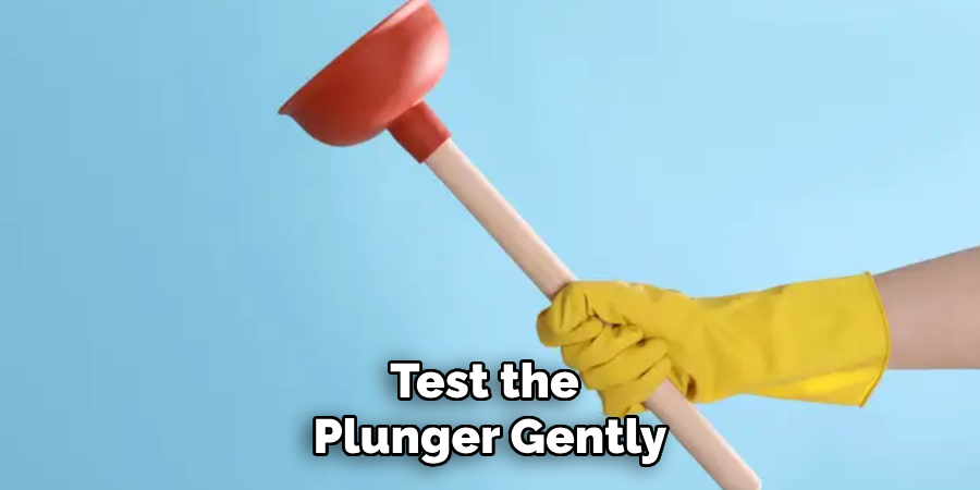 Test the
Plunger Gently