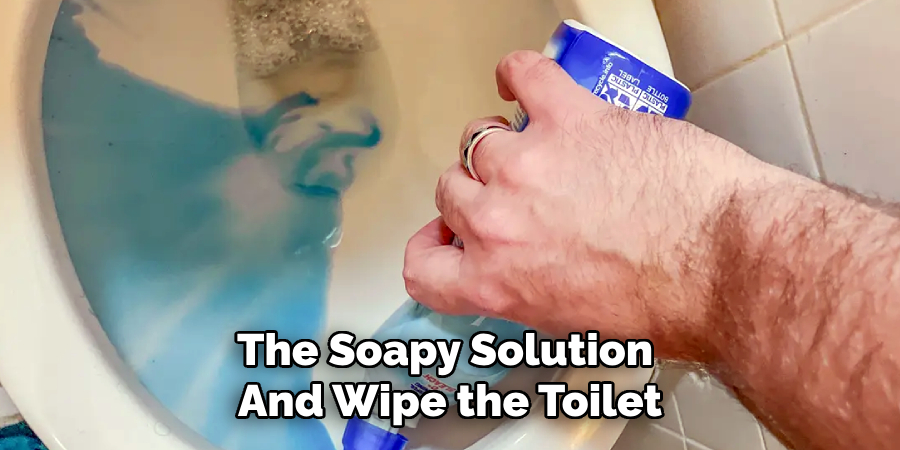 The Soapy Solution
And Wipe the Toilet