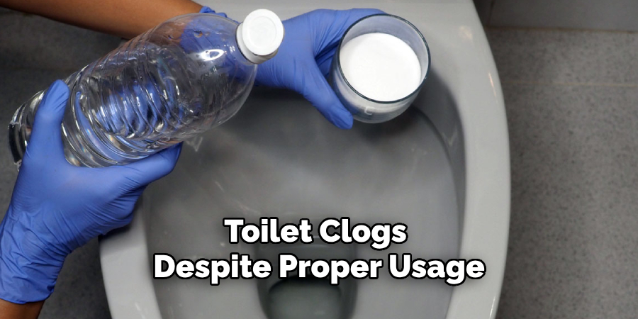 Toilet Clogs Despite Proper Usage