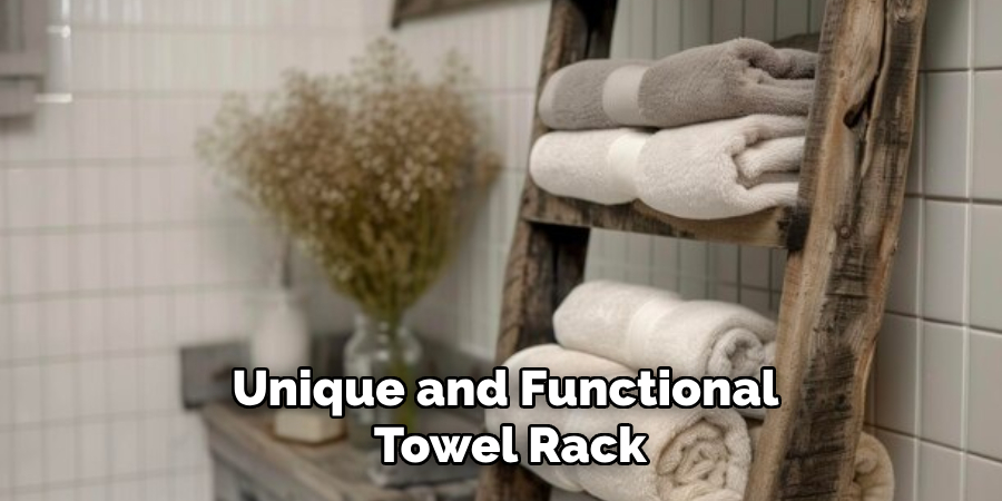 Unique and Functional
 Towel Rack