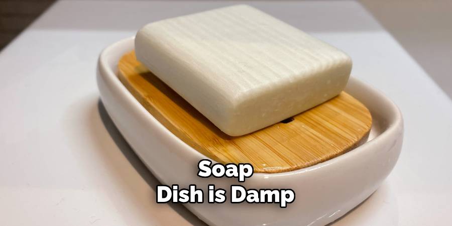 Soap
Dish is Damp