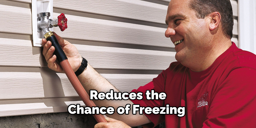 Reduces the
Chance of Freezing