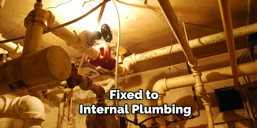 Fixed to
Internal Plumbing