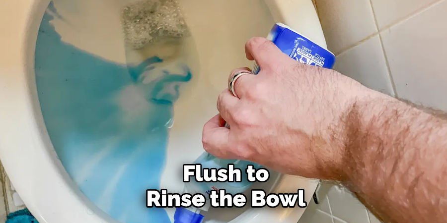 Flush to Rinse the Bowl