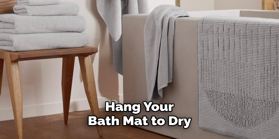 Hang Your Bath Mat to Dry