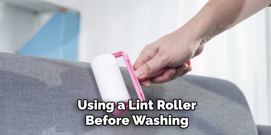 Using a Lint Roller
Before Washing