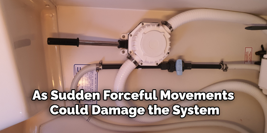 As Sudden Forceful Movements 
Could Damage the System
