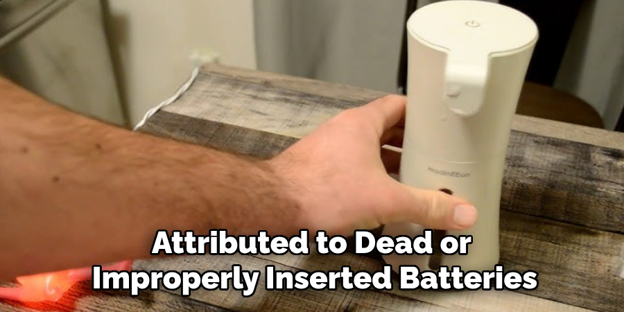 Attributed to Dead or Improperly Inserted Batteries