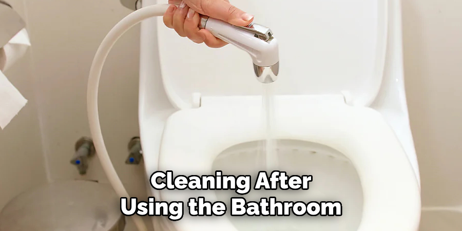 Cleaning After Using the Bathroom