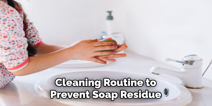 Cleaning Routine to 
Prevent Soap Residue 