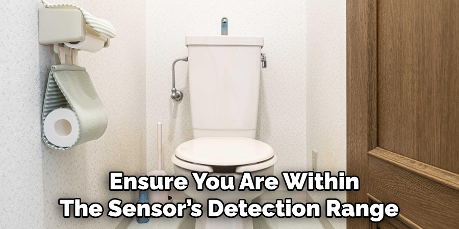 Ensure You Are Within 
The Sensor’s Detection Range   