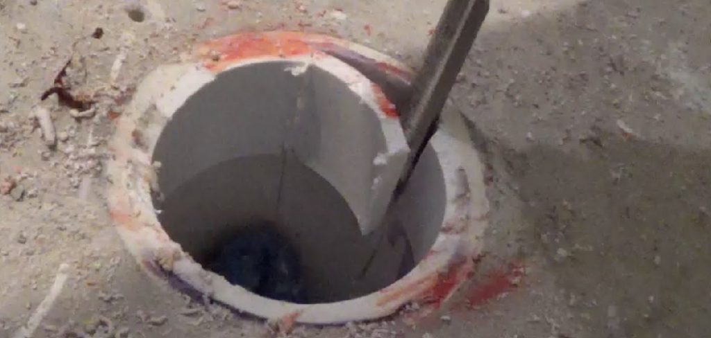 How to Remove Glued in Toilet Flange
