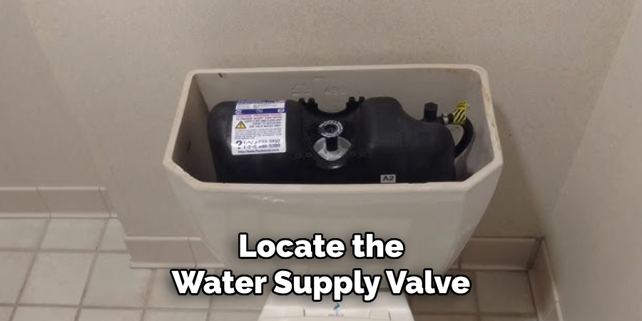 Locate the Water Supply Valve