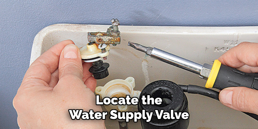 Locate the Water Supply Valve