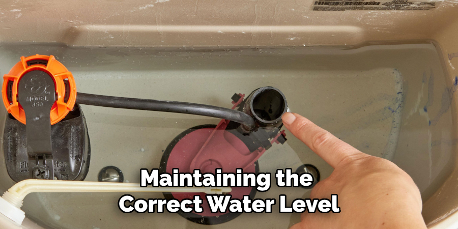 Maintaining the 
Correct Water Level