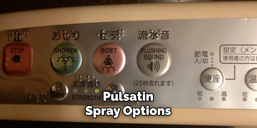 Pulsating Spray Options