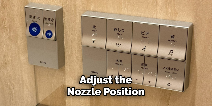 Adjust the Nozzle Position