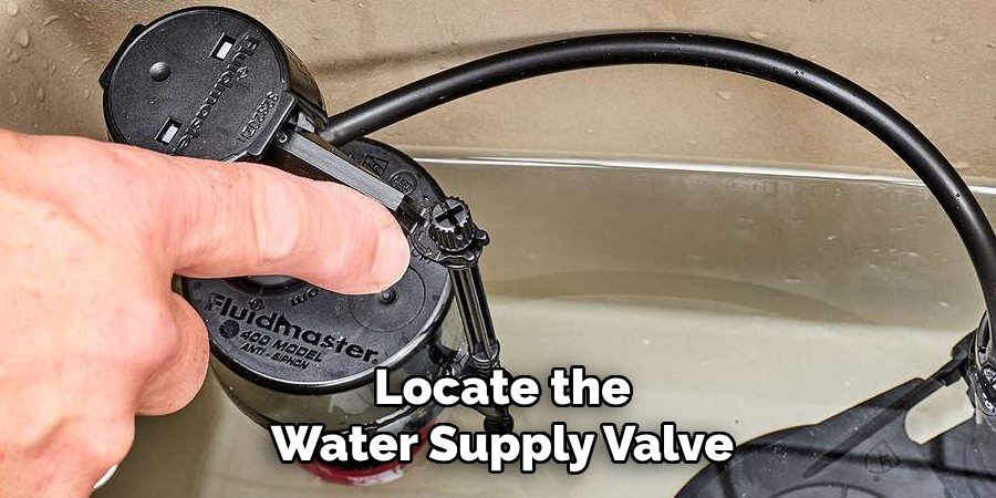 Locate the Water Supply Valve
