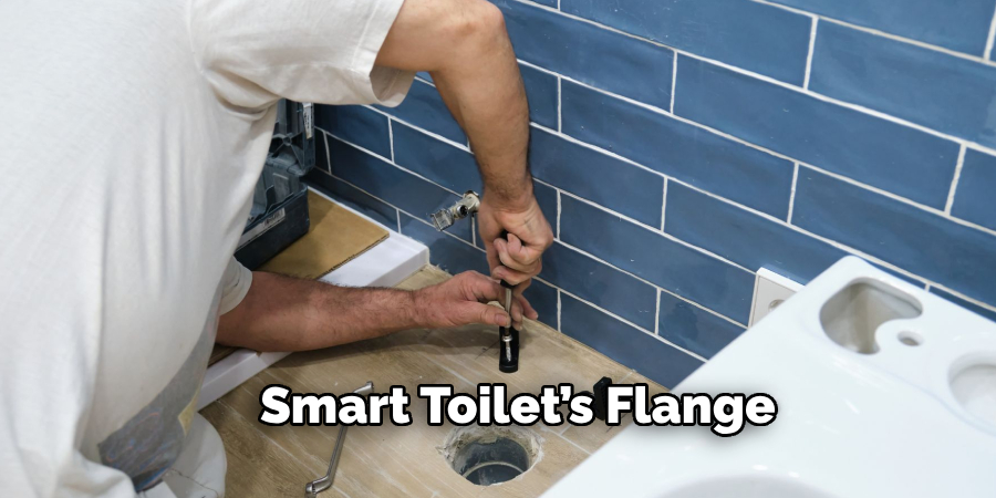 smart toilet’s flange