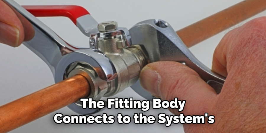 The Fitting Body 
Connects to the System's