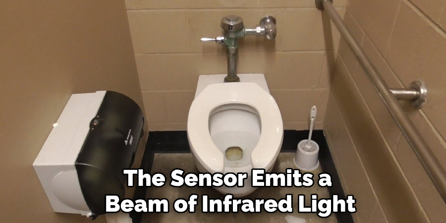 The Sensor Emits a 
Beam of Infrared Light